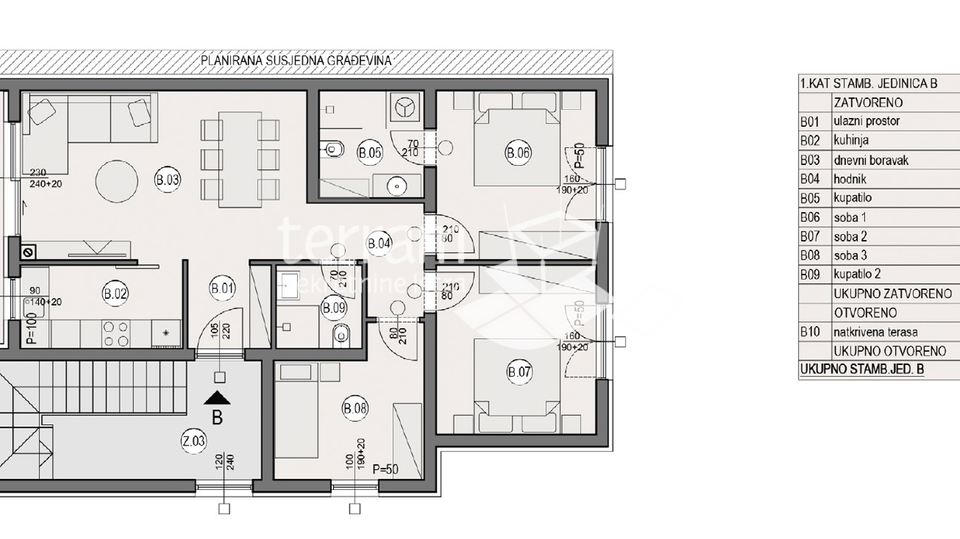 Istra, Pula, Valdebek, prvi kat 87,32 m2, 3SS+DB, garaža,  NOVO  #prodaja