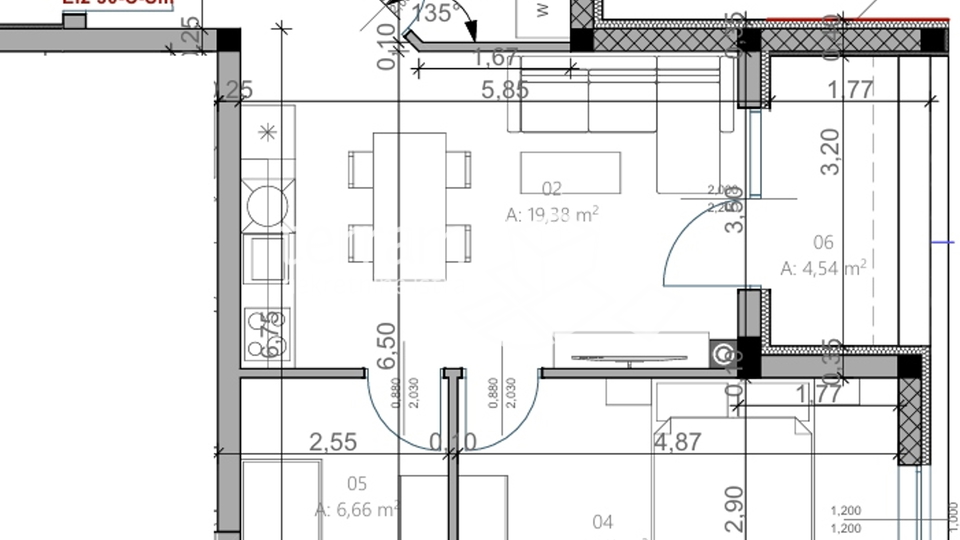 Istrien, Pula, Monvidal, Wohnung 61,42m2, 2SS+DB, NEUER #Verkauf