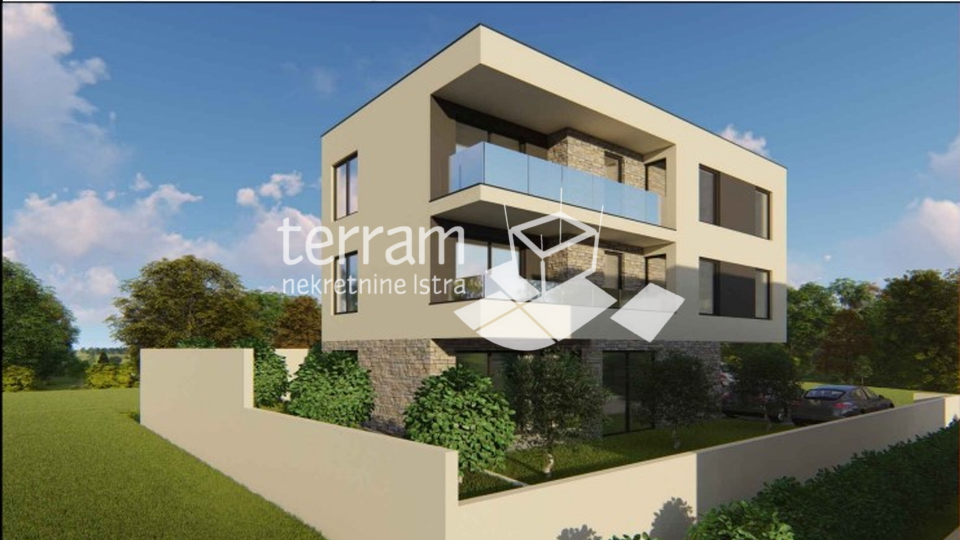 Istra, Medulin, stan u prizemlju 73,90m2, 2SS+DB, parking, vrt, blizina mora, NOVO!! #prodaja