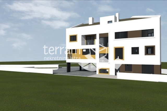 Istria, Pula, Šijana, two-story apartment 108m2, 3SS+DB, swimming pool, garden 87m2 # sale