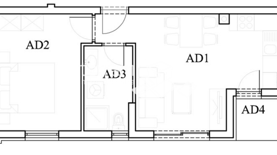 Istria, Štinjan, apartment on the ground floor, 42,47m2, 1BR+DB, 600m from the sea, LIFT, garden, NEW!! #sale