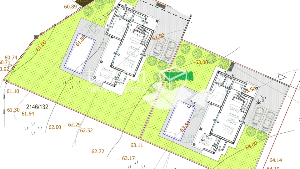 Istra, Pula, Monte Turco, građevinsko zemljište 680m2 s građevinskom dozvolom, #prodaja