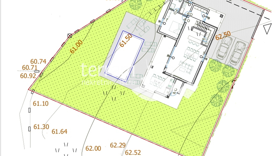 Istra, Pula, Monte Turco, građevinsko zemljište 680m2 s građevinskom dozvolom, #prodaja