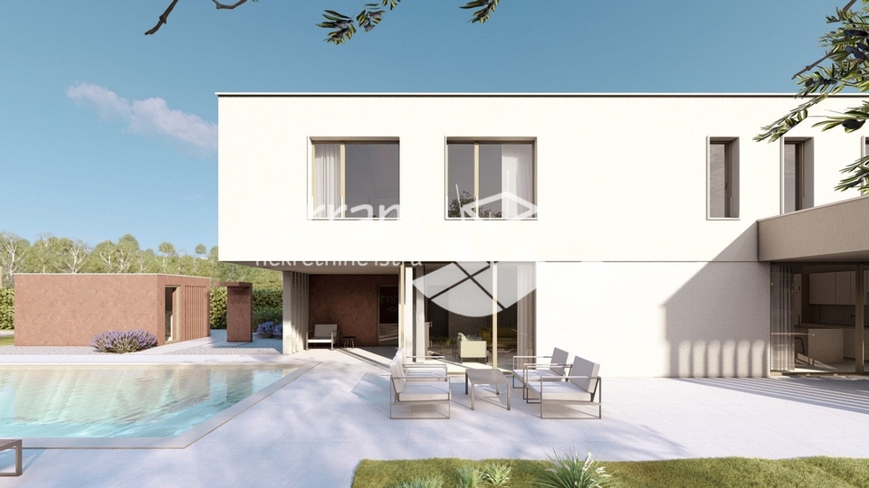 Istria, Labin, modern villa 176m2, heated pool 48 m2, 2710 m2 garden #for sale