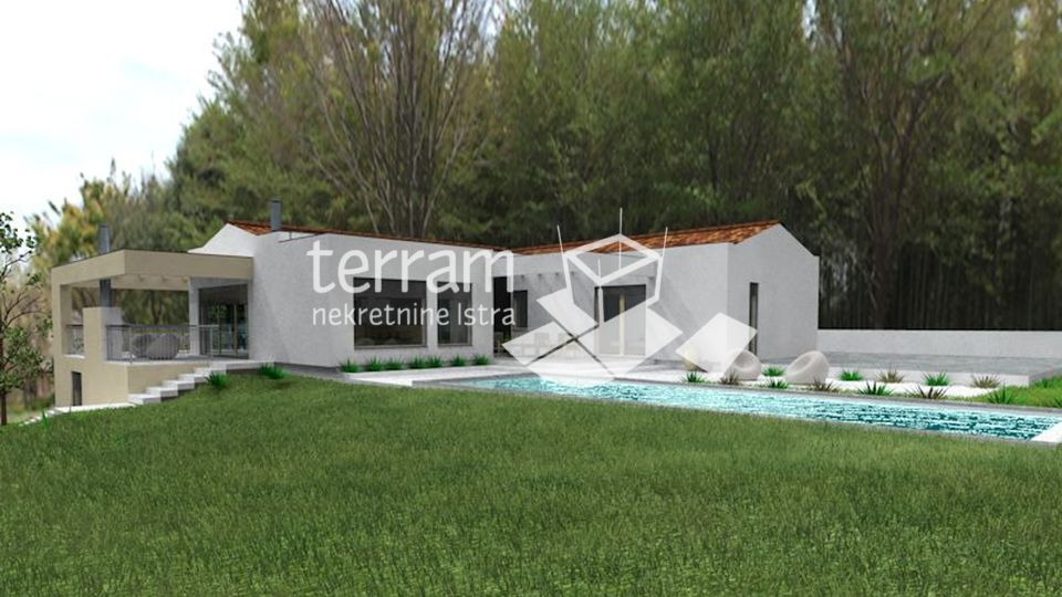 Istria, Lindar, construction started, 229m2, 2000m2 garden!