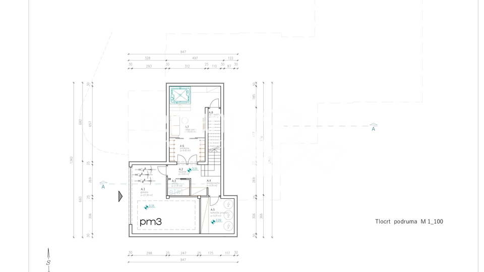 Istria, Lindar, construction started, 229m2, 2000m2 garden!