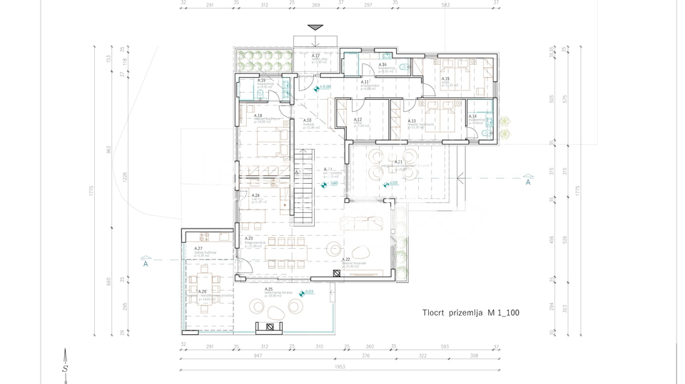 Istria, Lindar, construction started, 229m2, 2000m2 garden!