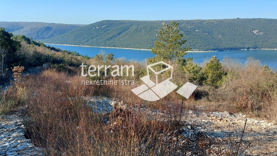 Istria, Labin, Trget building plot 1533m2 with direct sea view for sale