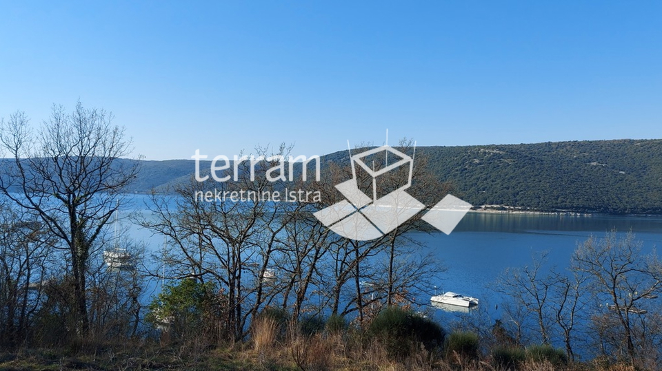 Istria, Labin, Trget building plot 1533m2 with direct sea view for sale