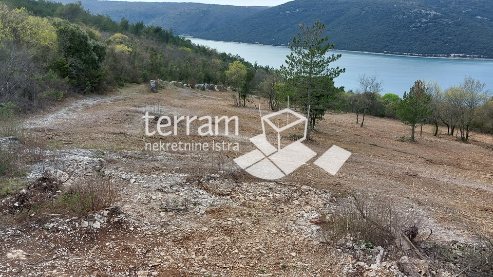 Istria, Labin, Trget building plot 1533m2 with direct sea view for sale