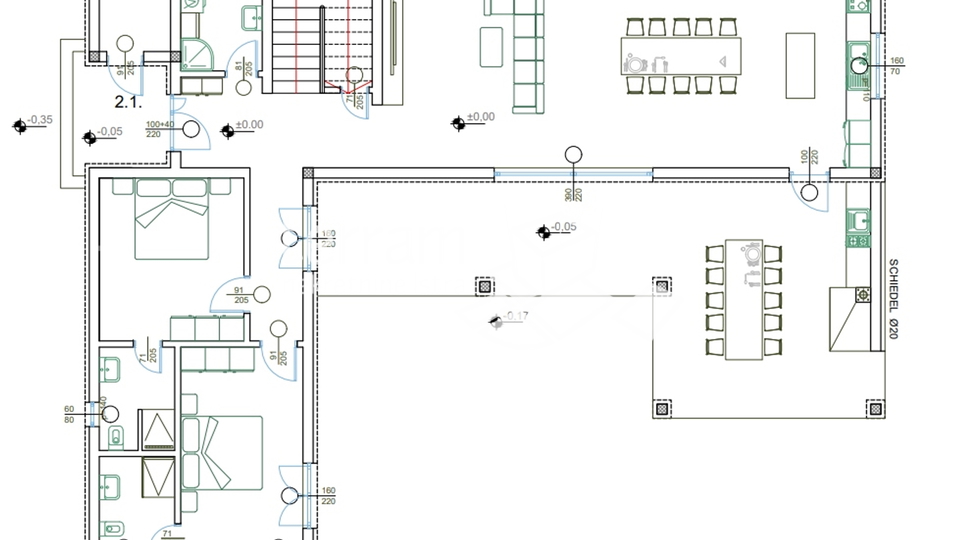 Istrien, Žminj, Villa 213m2 mit Pool und Garten 911m2