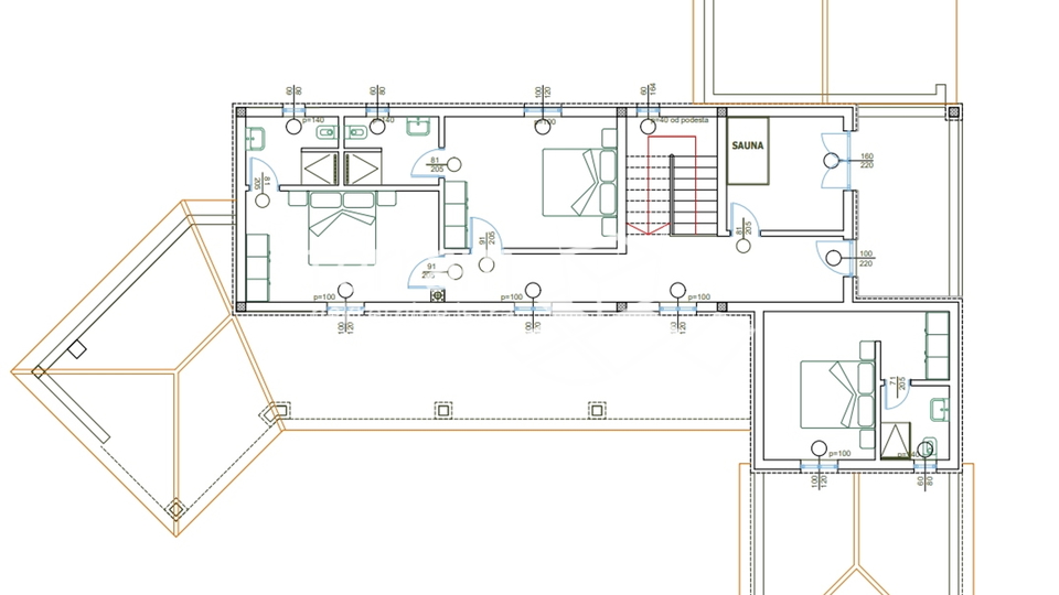 Istrien, Žminj, Villa 293m2 mit Swimmingpool und großem Garten 2800m2 zu verkaufen