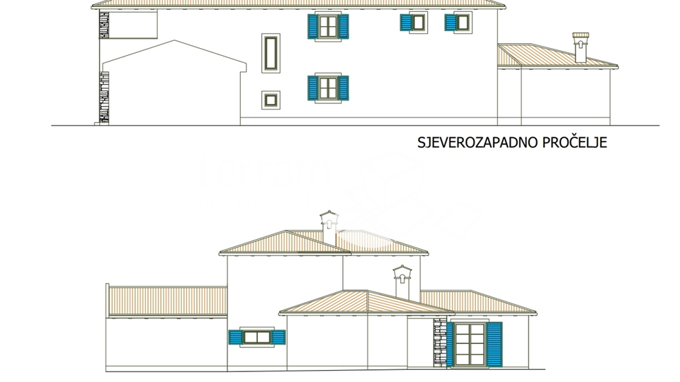 Istrien, Žminj, Villa 293m2 mit Swimmingpool und großem Garten 2800m2 zu verkaufen