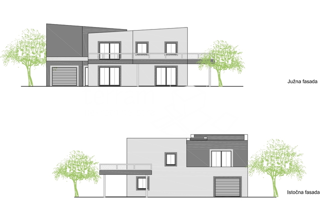 Istrien, Pula, Loborika, Haus 210m2 im Bau auf einem Grundstück von 800m2 zu verkaufen