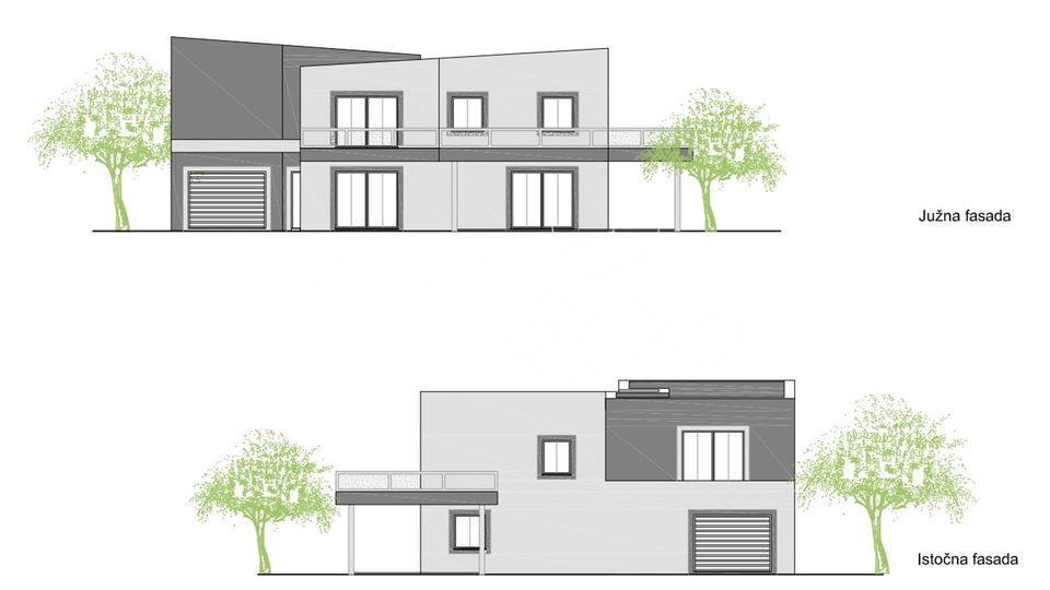 Istrien, Pula, Loborika, Haus 210m2 im Bau auf einem Grundstück von 800m2 zu verkaufen