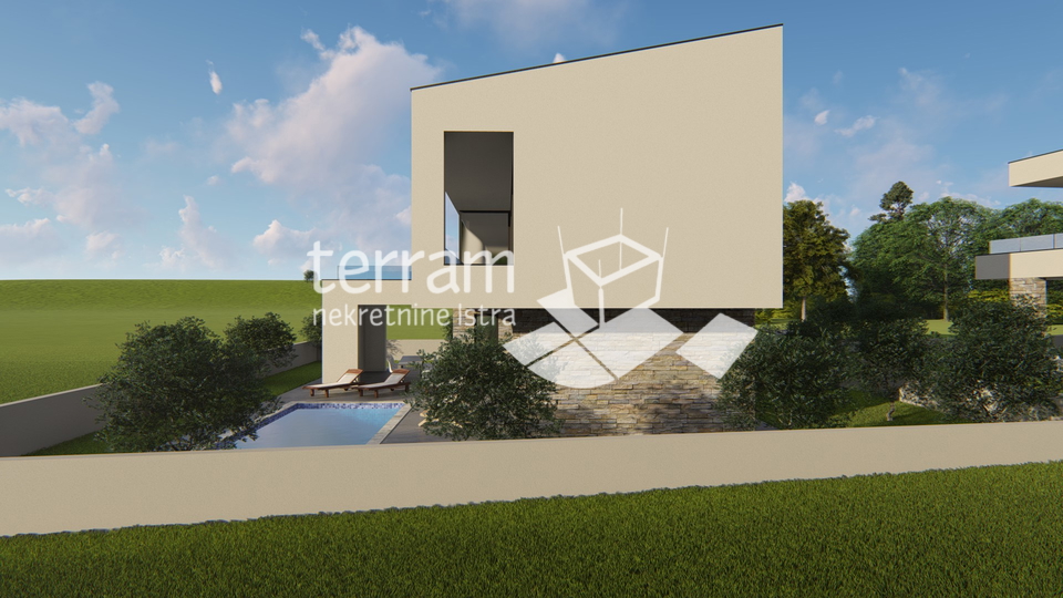 Istrien, Marčana, Haus 174,85m2 mit Pool, Meerblick, NEU!!, zu verkaufen