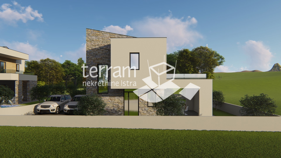 Istrien, Marčana, Haus 174,85m2 mit Pool, Meerblick, NEU!!, zu verkaufen