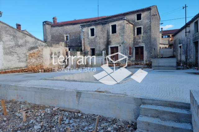 Istria, Žminj, stone house 120m2 + auxiliary building 80m2, garden 500m2 with swimming pool, renovation started!!, #sale