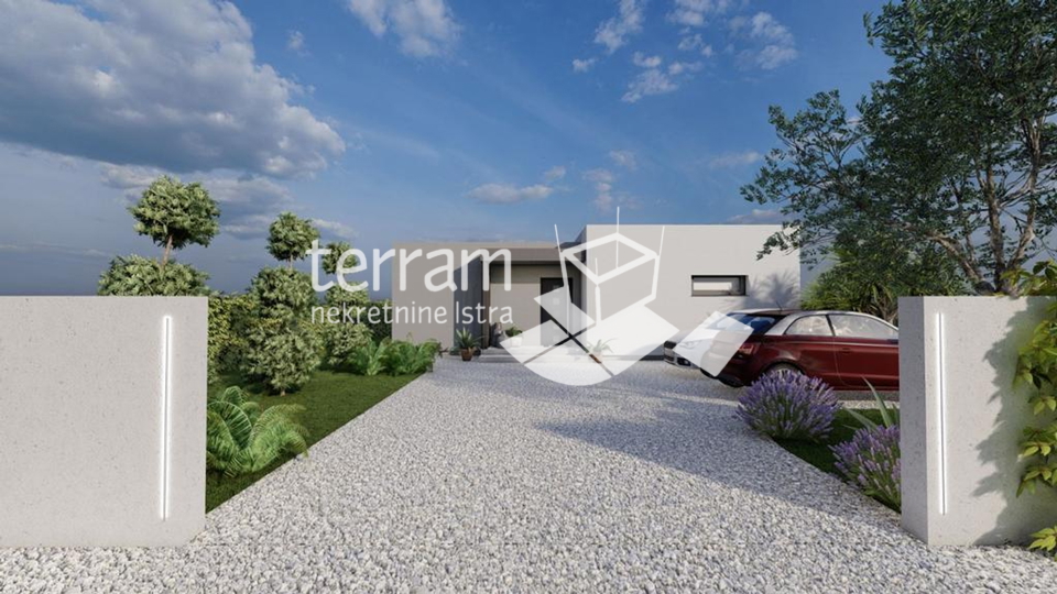 Istria, Kanfanar, detached house 120m2, 3 bedrooms, swimming pool, landscaped garden, NEW!! #sale