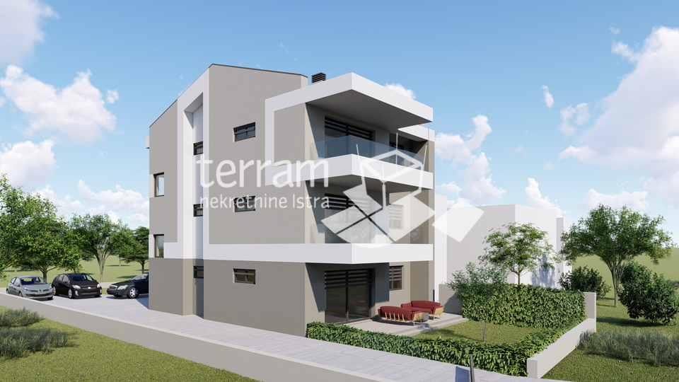 Istria, Fažana, apartment 1st floor, 72.20 m2, 2 bedrooms, parking, near the sea, NEW!! #sale