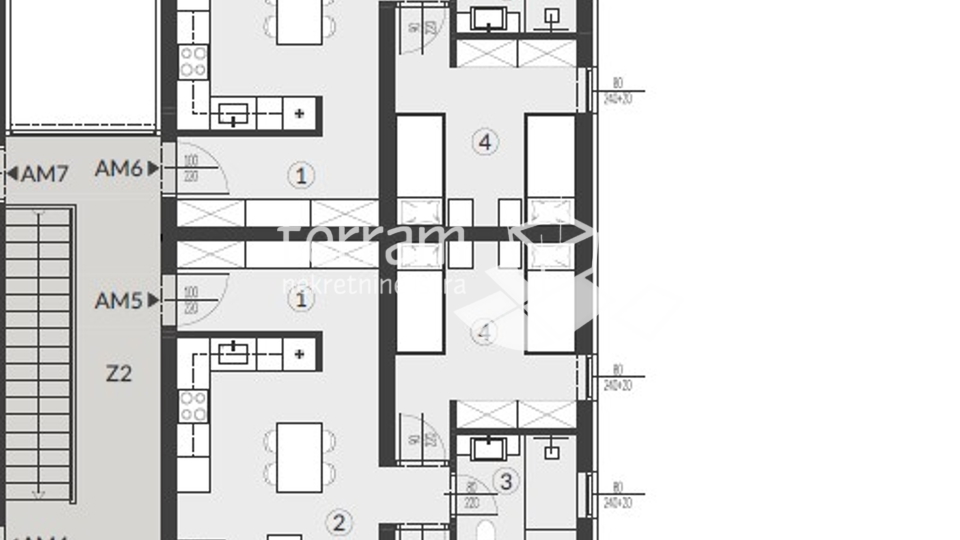 Istria, Medulin, Banjole, surroundings, apartment 2SS+DB, 1st floor, 61.28m2, parking!! #sale