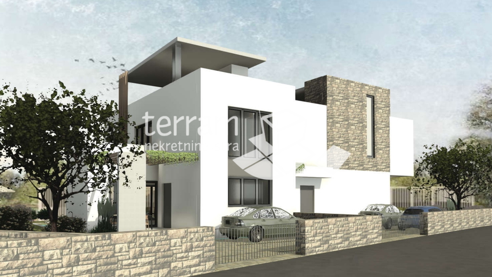 Istria, Ližnjan, building plot 802m2, construction started, sale