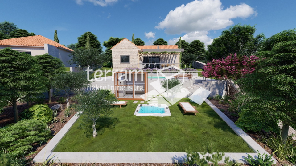 Istrien, Žminj, Haus 109m2 mit Pool, Garten 651m2, #Verkauf