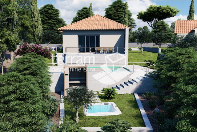 Istria, Žminj, house 105m2 with pool, garden 620m2, #sale