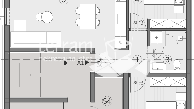 Istria&comma; Pula&comma; Valdebek&comma; ground floor 61&period;36m2&comma; 2 bedrooms &plus; living room&comma; storage room&comma; parking&comma; NEW&comma; &num;for sale