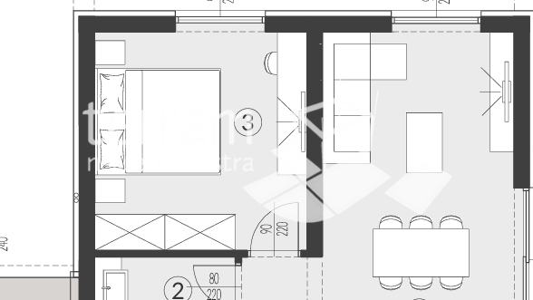 Istria, Medulin, Banjole, surroundings, apartment with garden, 62.33 m2, 1 bedroom + living room, parking!! #sale