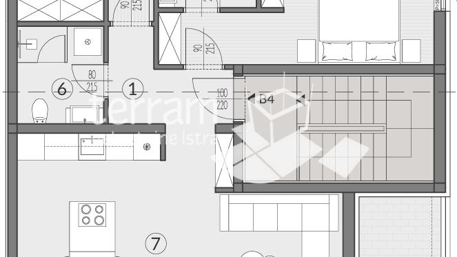 Istria&comma; Pula&comma; Valdebek&comma; penthouse 90&period;91m2&comma; 2 bedrooms &plus; dining room&comma; 2nd floor&comma; storage&comma; parking&comma; NEW&comma; &num;for sale