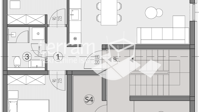 Istria&comma; Pula&comma; Valdebek&comma; ground floor 71&period;76m2&comma; 2 bedrooms &plus; living room&comma; garden 100m2&comma; storage room&comma; parking&comma; NEW&comma; &num;for sale