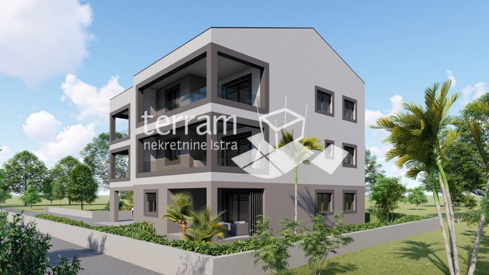 Istra, Pula, Kaštanjer, građevinsko zemljište 658m2, idejni projekat za 4 stana, #prodaja