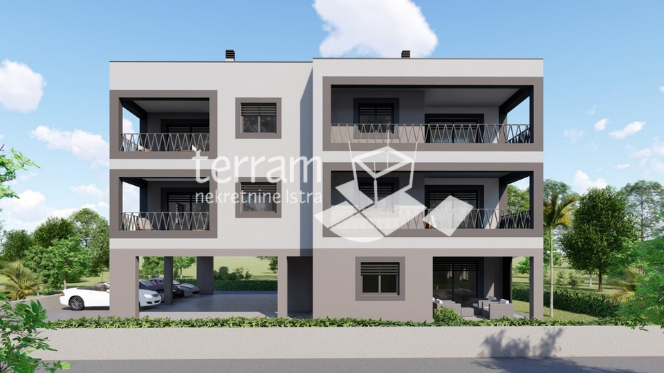 Istra, Pula, Kaštanjer, građevinsko zemljište 658m2, idejni projekat za 4 stana, #prodaja