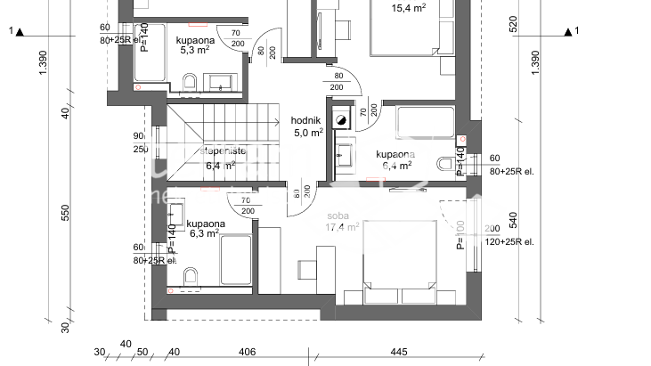 Istria&comma; Barban&comma; Pavli&cacute;i&comma; building land 566 m2&comma; conceptual project for a two-story house with a pool&comma; &num;sale