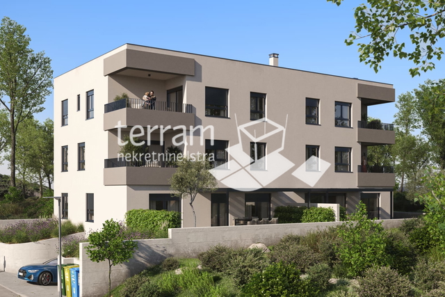 Istria, Pula, Veli Vrh, apartment 47.73 m2, first floor, 1 bedroom + living room with dining area, garage, NEW, #for sale