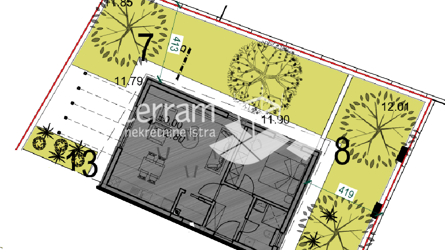 Istria&comma; Pula&comma; &Scaron;tinjan&comma; apartment 66&period;23 m2&comma; ground floor&comma; 1 bedroom &plus; living room&comma; garden 100 m2&comma; NEW&comma; &num;for sale