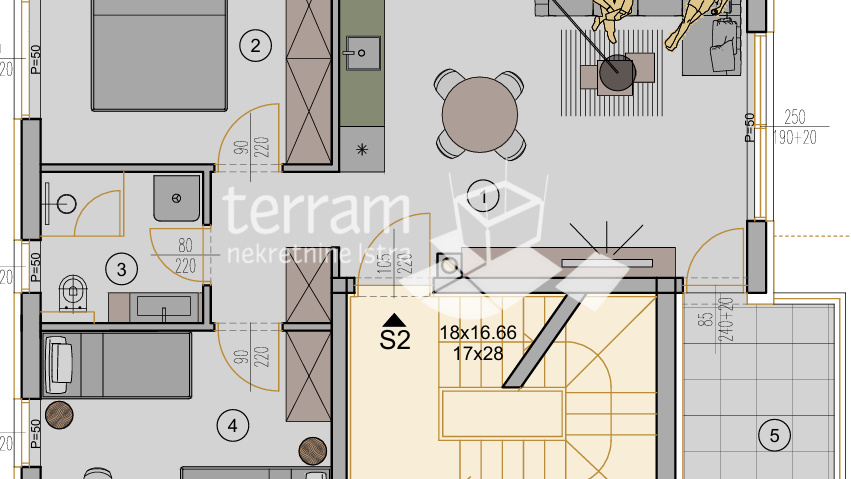 Istra&comma; Pula&comma; Ka&scaron;tanjer&comma; stan prvi kat&comma; 59&comma;99m2&comma; 2SS&plus;DB&comma; parking&comma;  NOVO&comma; &num;prodaja