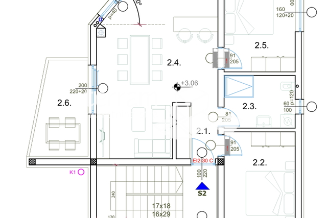 Istra, Pula, Valdebek, stan 75,44m2, prvi kat, 2SS+DB, NOVO, #prodaja