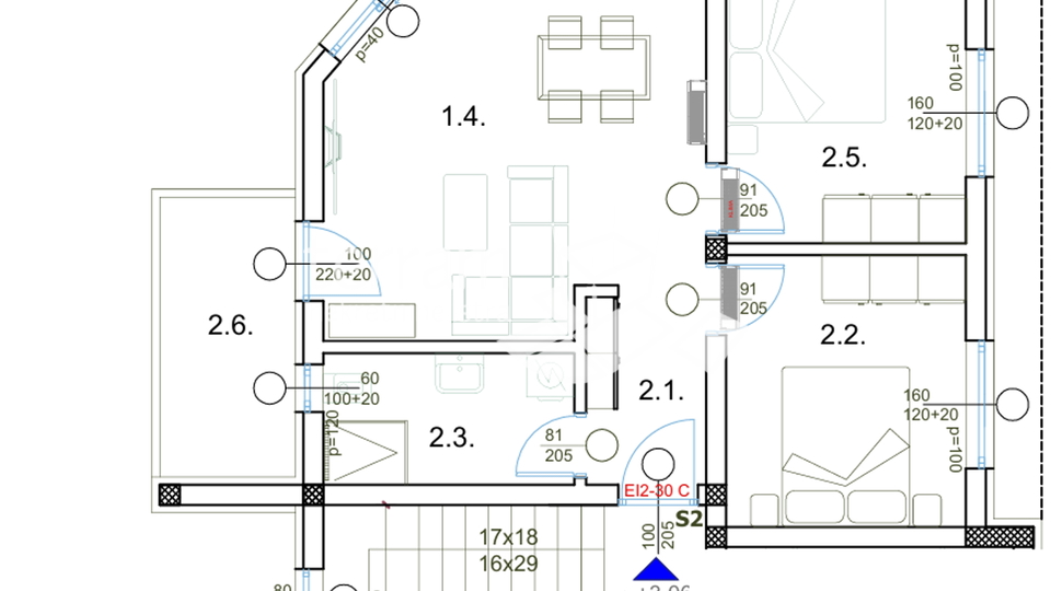 Apartment, 58 m2, For Sale, Pula