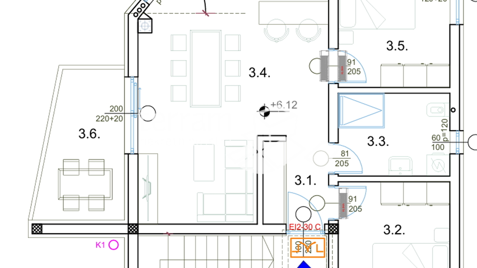 Istra, Pula, Valdebek, stan 75,44m2, drugi kat, 2SS+DB, NOVO, #prodaja