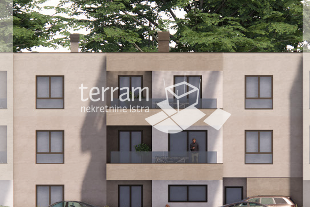 Istria, Pula, Busoler, apartment 81.18 m2, 3 rooms + dining room, first floor, two parking spaces, #for sale
