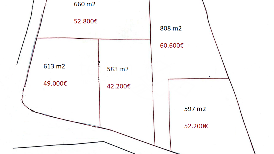 Land, 563 m2, For Sale, Žminj - Cere