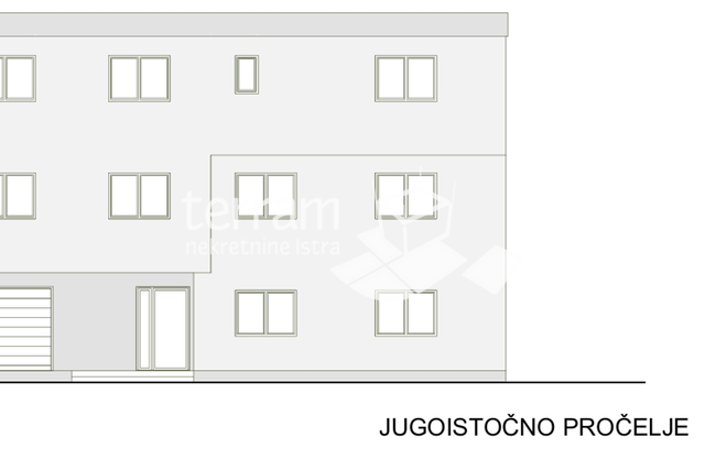 Istra, Pula, Valdebek, stan 66,50m2, prizemlje, 2SS+DB, vrt 80m2, NOVO, #prodaja