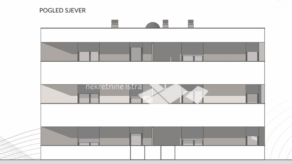 Istra, Pula, okolica, stan 45,28m2, drugi kat 1SS+DB, parking, NOVO!! #prodaja