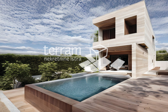 Istra, Ližnjan, kuća 105,30m2, bazen, okućnica 495m2, pogled na more, #prodaja