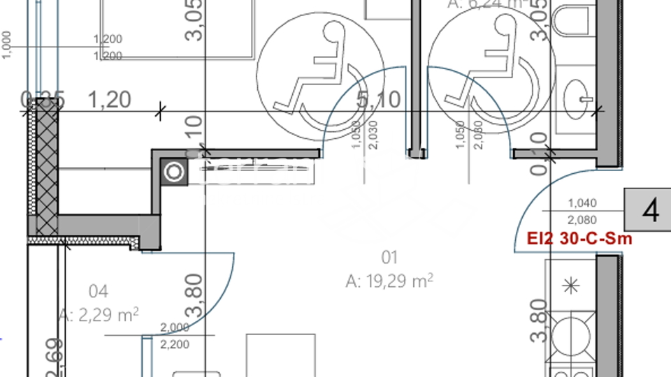 Istra, Pula, Monvidal, stan 40,70m2, prvi kat, 1SS+DB, garaža, NOVO, #prodaja