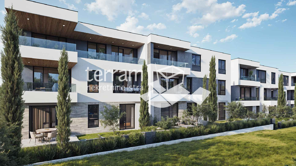 Istra&comma; Pula&comma; Ka&scaron;tanjer&comma; stan prizemlje 77&comma;42m2&comma; 2SS&plus;DB&comma; vrt 100m2&comma; 2 parkirna mjesta&comma; NOVO&comma; &num;prodaja