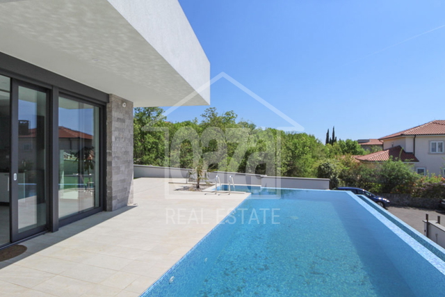 Kostrena, modern villa with pool, duplex apartment + 2 apartments