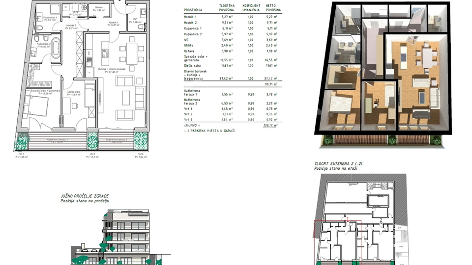 Appartamento, 105 m2, Vendita, Rijeka - Pećine